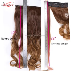 Silike — Extensions de cheveux longs bouclés synthétiques, cheveux longs, queue de cheval avec <span class=keywords><strong>Clip</strong></span>, couleur ombrée, offre spéciale - Product Image 5