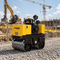 Mini-compacteur routier hydraulique télécommandé à prix économique, livraison rapide, machine de compactage robuste