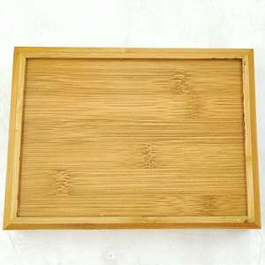 Petit plateau décoratif en bambou pour manger, plateau de fête pour servir, plateau décoratif pour comptoir de cuisine, rectangle - Product Image 5