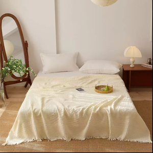 <strong>Pink</strong> Gray Beige Brown Green Woven 100% Cotton Towel Blankets-Home Use Bath Towel Quilt <strong>Throws</strong> - Product Image 3