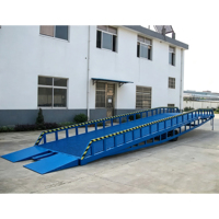 Plateforme de chargement mobile hydraulique pour levage de conteneurs de 4 à 8 tonnes, rampe de chargement et de déchargement, pont roulant pour voitures