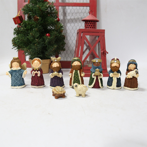 Cute Nativity Sets for Christmas Indoor <strong>Baby</strong> <strong>Jesus</strong> Christmas Manger Holiday Christmas Holy Family <strong>Figurine</strong> - Product Image 2