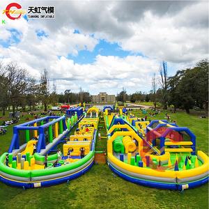 Parcours d'obstacles gonflable commercial passionnant parc d'attractions de terrain de jeu de Sport <span class=keywords><strong>grand</strong></span> <span class=keywords><strong>château</strong></span> gonflable de terrain de jeu de rebond - Product Image 3