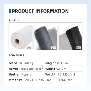 18*16 negro gris diseño moderno fibra de vidrio mosquitera rollo puerta ventana mosquitera malla piscina pantalla malla - Product Image 2
