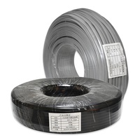 Cable Telefónico Plano CAT 3 con Dos Conectores RJ11 6p4c de 6 Pines y 4 Hilos, Cable de 28 AWG con Conductor BC
