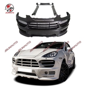 Voiture Pare-chocs HM Style Fiber De Verre Avant Pare-chocs Arrière Diffuseur Côté Jupes Pour 958 <span class=keywords><strong>Cayenne</strong></span> <span class=keywords><strong>S</strong></span> <span class=keywords><strong>Turbo</strong></span> 11-14 Partie Kit Carrosserie - Product Image 1