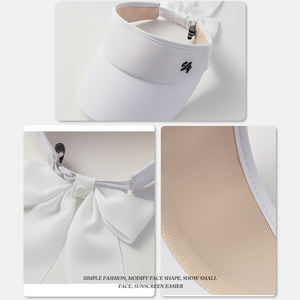 SWAN LOVE GOLF Sombrero de Golf para Mujer GPS SG2406 -2025 Verano Color Sólido Ala Extra Larga para Protección UV Efecto Adelgazante Ligero - Product Image 3