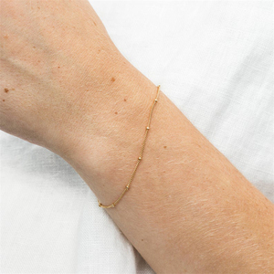 ROXI Moda Simple Creativo S925 Pulsera de Eslabones de Cadena de Bolas Redondas de Plata de Ley - Product Image 5