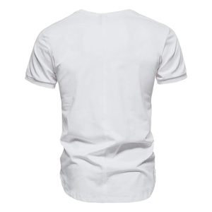 เสื้อยืดแขนสั้นฤดูร้อนแบบกำหนดเองสำหรับผู้ชาย ไซส์ใหญ่ ผ้าโพลีเอสเตอร์/คอตตอน แห้งเร็ว ระบายอากาศดี เย็บตะเข็บแบบต่อผ้า เสื้อซับใน - Product Image 2