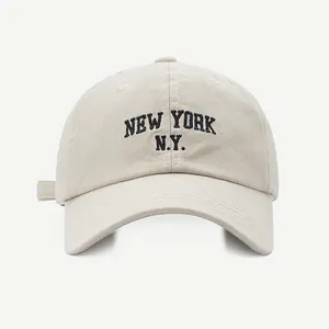 Casque ttes New York bestickte Gorras Phantasie gebogene Krempe Herren Mützen Hüte Baseball mützen benutzer definierte Logo