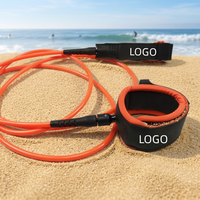 Laisse de surf en TPU personnalisée avec logo, prix usine, pour shortboard et longboard, accessoires de sport nautique OEM&ODM