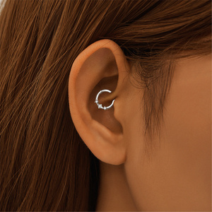 CANNER Bijoux de piercing en argent 925 pour hélix, cartilage, labret, daith, lobe d'oreille, anneau de nez, boucles d'oreilles créoles, bijoux fins - Product Image 4