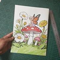 Carnet de coloriage numérique personnalisé sur le thème de la princesse, imprimé sur mesure par Shanghua Print, livre d'activités pour enfants, ligne noire