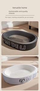 Cama para Gato Branca e Amarela, Arranhador de Papelão Ondulado de Grande Diâmetro, Resistente ao Desgaste e que Não Danifica as Garras - Product Image 3