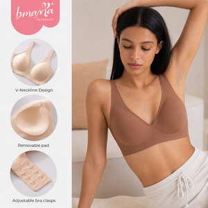Sujetador Push-Up Sin Costuras, Transpirable, Delgado y de Alta Elasticidad para Uso Diario - Product Image 1