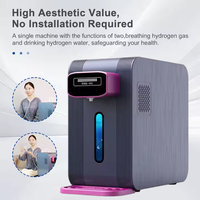 Distributeur d'eau hydrogénée électrique, pureté H2 99,99 %, ioniseur 4000 ppb, machine à eau hydrogénée chaude et froide, eau hydrogénée prête à boire