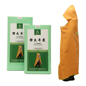 Manta Ignífuga de Emergencia para Escape de Incendios, 1x1.5m, Uso Doméstico, Naranja, Fibra de Vidrio - Product Image 3