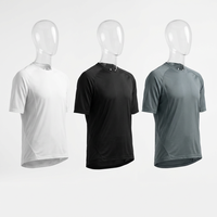 Maillot de cyclisme VTT personnalisé à manches courtes blanc respirant à séchage rapide en maille technique pour équipes – Collection été