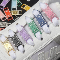 Boucles de chaussures en métal personnalisées en gros, alliage de zinc, breloques de décoration pour lacets FASTLACES