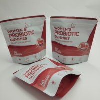 Op maat gemaakte staande pouch, staande zak met ritssluiting van aluminiumfolie, voedselverpakkingszak voor snacks en gedroogd fruit, op maat bedrukte pouch met logo