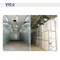 Cabine de peinture industrielle robuste de haute qualité Vico et four de cuisson à brûleur diesel pour le revêtement des pièces automobiles, certifiée CE