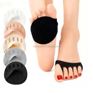 جوارب مبطنة بأصابع الراقصة لرقص الباليه للنساء بدون صوت وسادات إسفنجية أحذية عمل جوارب بكعب عالٍ - Product Image 1