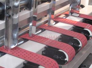 เครื่องผลิตกล่องกระดาษลูกฟูก สายการผลิตพร้อมเครื่องพับกาวข้างกล่อง - Product Image 4