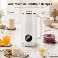 Blender pour lait de soja 600 ml, appareil tout-en-un pour préparer des boissons végétales, petit appareil de cuisine, fabricant de lait de noix