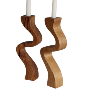 Bougeoir en bois de créateur Décoration intérieure Cadeaux d'art Bougeoir Festival de Noël Bougeoir en bois décoratif - Product Image 1