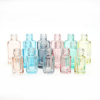 Botol Roll On Minyak Atsiri Kaca Oktagon Bening Kosong Grosir 3ml 6ml 12ml