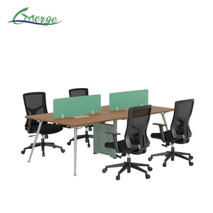 고품질 모듈형 책상 <span class=keywords><strong>4</strong></span>인용 확장형 코워킹 워크스테이션 오픈 스페이스 오피스 직원 가구 컴퓨터 책상 - Product Image 5