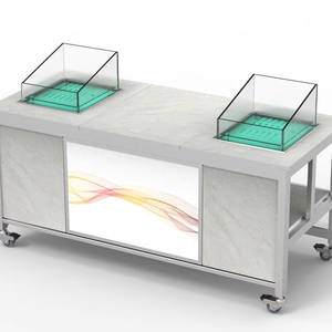 Suministros para Hoteles, Mesa de Buffet/Cafetería de Alta Calidad con Cubierta de Mármol Estilo Árabe para Banquetes, con Varios Diseños LED - Product Image 1