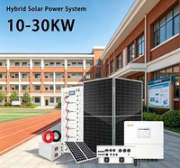 Sistem Tenaga Surya Hibrida Oryta Split Stackable IP65 10-30KW Kit Panel Surya Industri dengan Baterai Penyimpanan Energi LiFePO4