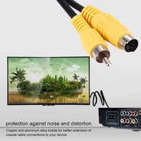 RCA AV dönüştürücü adaptör kablosu için 4 Pin S-VIDEO TV