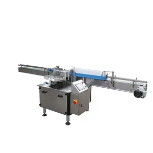 Automatic Tin Bottle Laber Machine Can Round Bottle Wet Cold Glue Automatic Labeling Machine For Plastic Bottles