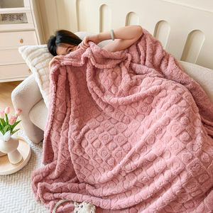 Nữ Hoàng Kích Thước Siêu Mềm <span class=keywords><strong>Faux</strong></span> Lông Ném Chăn Màu Rắn Flannel Chăn Khác Cho Mùa Đông 150*200Cm 60*80 "Tùy Chỉnh Chăn - Product Image 2