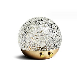 Lámpara de Cristal con Efecto de Ondas de Agua, USB, Rotación, Decorativa, Lámpara de Mesa Táctil con Control Remoto, Luz Nocturna para Dormitorio, Lámpara de Ambiente para Mesa de Noche - Product Image 6