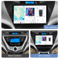 MEKEDE DUDU7 Android Auto, Radio de Audio para Auto con Pantalla 2K, Carplay, Navegación GPS, Reproductor Multimedia para Auto, para Hyundai Elantra 2011-2016
