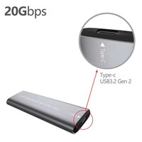 Boîtier en aluminium TN07 pour M.2 NVME/NGFF, boîtier de disque dur Type-C, boîtier USB 3.1 10 Gbps, boîtier SSD SATA pour ordinateur