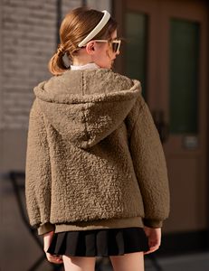 Bouton pression vers le bas nouveau design filles manteau deux poches latérales filles manteau 2 3 <span class=keywords><strong>ans</strong></span> à manches longues enfants veste d'hiver pour les filles - Product Image 5
