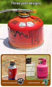 Estufa de <span class=keywords><strong>siete</strong></span> estrellas al aire libre a prueba de viento fuerte estufa de fuego cabeza plegable Cocina - Product Image 5