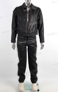 <span class=keywords><strong>Pantaloni</strong></span> da Moto in <span class=keywords><strong>Ecopelle</strong></span> di Alta Qualità Personalizzati con Gamba Larga per <span class=keywords><strong>Uomo</strong></span> - Product Image 4