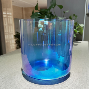 Q're Color transparente Azul Cósmico Claro Cristal de cuarzo Cuenco para cantar Instrumentos de curación de sonido Cuenco para cantar - Product Image 5