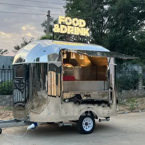 Camion de restauration rapide avec équipement de cuisson remorque beignet kiosque à café à vendre HOT DOG