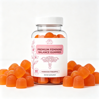 Gummies Équilibre Féminin pour le Soutien Hormonal avec 6 Souches de Probiotiques, Vitamine C, Xylooligosaccharides – Marque Privée OEM