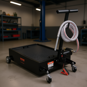 Bac de vidange d'huile Vevor 15 gallons à profil bas avec pompe électrique 180W et tuyau de 8,2 pieds pour équipement de service automobile et changement d'huile - Product Image 2