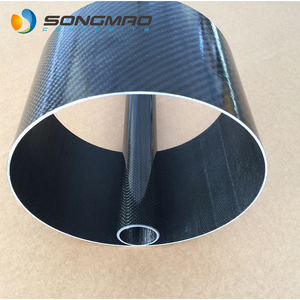 Tube en fibre de carbone 3k de haute qualité, brillant, grand diamètre 300mm, 3k - Product Image 4