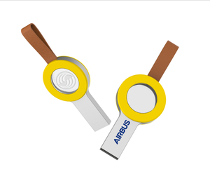 New push button thanh lịch ánh sáng logo da silicon Keychain bút ổ đĩa ánh sáng logo CLE <span class=keywords><strong>USB</strong></span> <span class=keywords><strong>Memory</strong></span> <span class=keywords><strong>Stick</strong></span> - Product Image 4