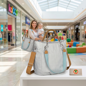 Bolsa de Pañales para Mamá, Personalizada con Logotipo, Gran Capacidad, Impermeable, Portátil, Ligera, para Viajes - Product Image 1