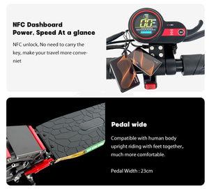 Stock EU/UK/US Livraison rapide Fonction NFC Moteur puissant 800W <span class=keywords><strong>50</strong></span> <span class=keywords><strong>km</strong></span>/<span class=keywords><strong>h</strong></span> <span class=keywords><strong>Trottinette</strong></span> électrique pliable pour adultes - Product Image 5
